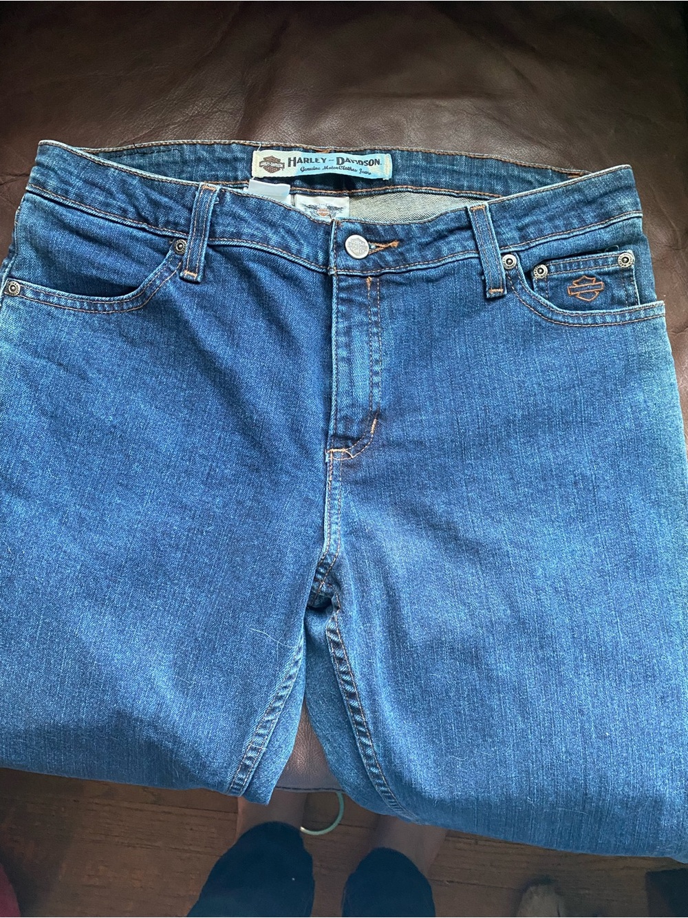 Harley-Davidson Woman’s Blue Straight Denim Jeans